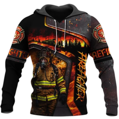 Limited Edition Brave Firefighter 3D All Over Printed Hoodie MP180307