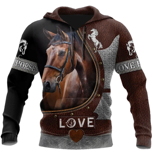 Love Beautiful Horse 3D All Over Printed Shirts For Men And Women TR2505202S