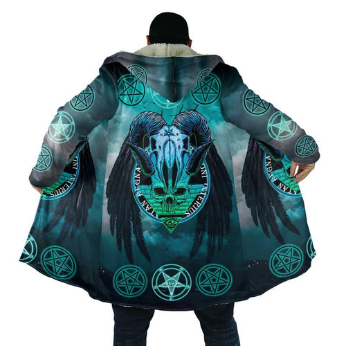 Satanic Tribal 3D All Over Printed Hooded Coat MP180306