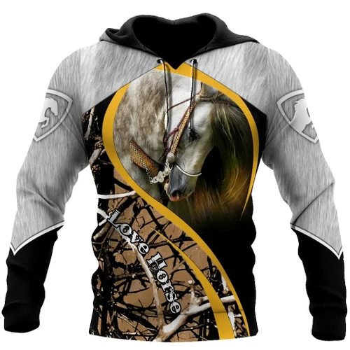 Love Horses 3D All Over Printed Shirt Hoodie MP12082004