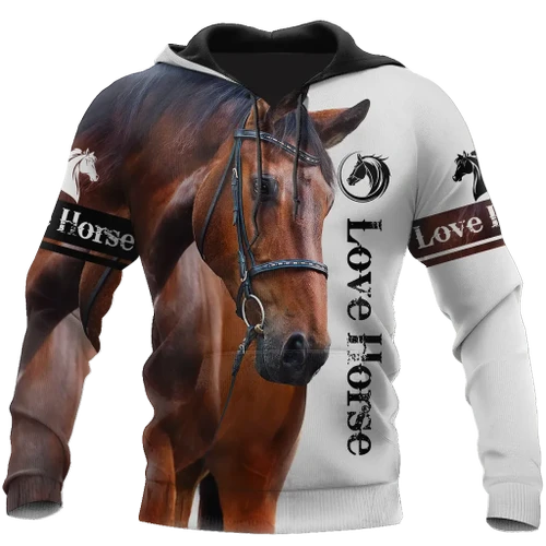 Love Horse 3D All Over Printed Shirts For Men And Women TR2508201