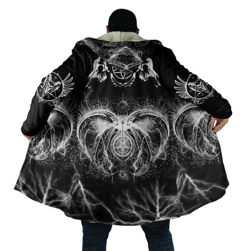 Satanic Tribal 3D All Over Printed Hooded Coat MP180303