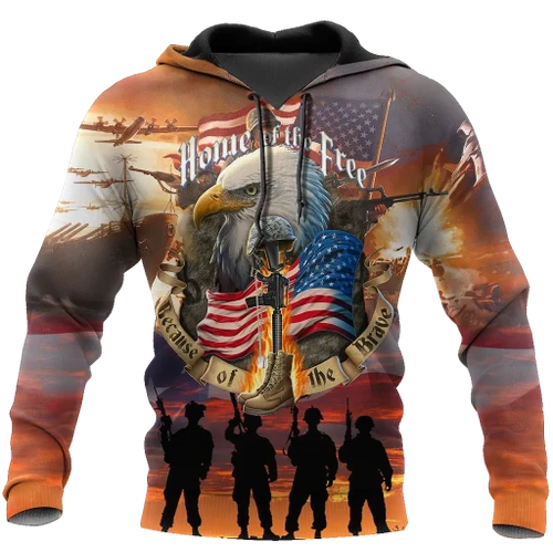 US Veteran 3D All Over Printed Hoodie Shirt HAC160904