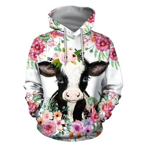 Beautiful Cow 3D All Over Printed Shirt Hoodie For Men And Women MP07072009