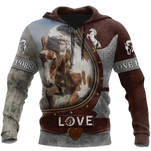 Love Beautiful Horse 3D All Over Printed Shirts For Men And Women TR2505203S
