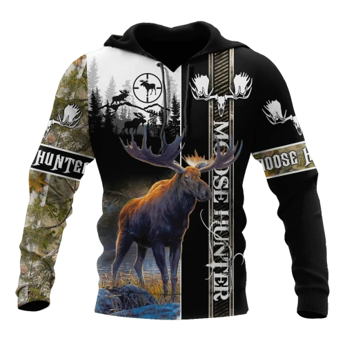 Moose Hunting 3D All Over Printed Hoodie Shirt MP15092004