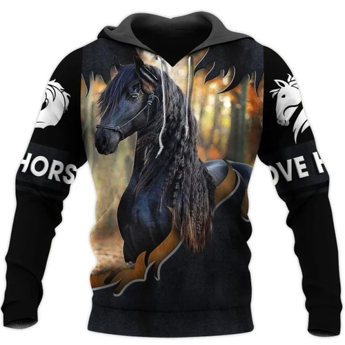Love Horse 3D All Over Printed Shirts For Men And Women MP130413