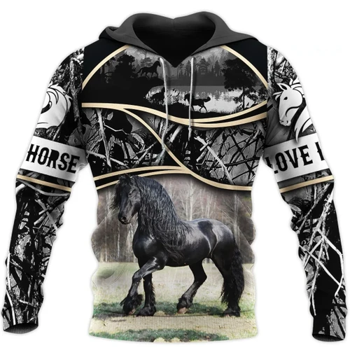 Love Horse 3D All Over Printed Shirts For Men And Women MP130412