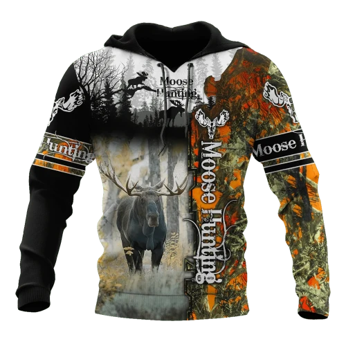 Moose Hunting 3D All Over Printed Hoodie Shirt MP15092006