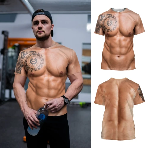 Muscle Tattoo 3D All Over Printed T-Shirt Pi28072001