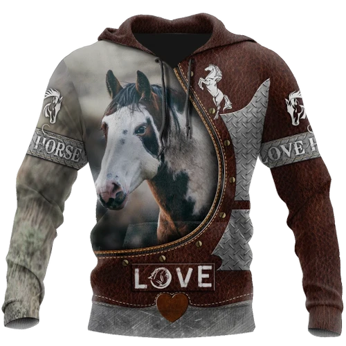 Love Beautiful Horse 3D All Over Printed Shirts For Men And Women TR2505204S