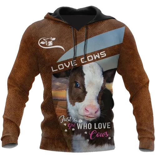 Lovely Cow 3D All Over Printed Hoodie Shirt For Men and Women MP1409201