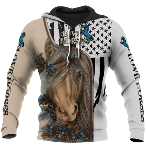 Love Horse 3D All Over Printed Shirts For Men And Women JJ240401