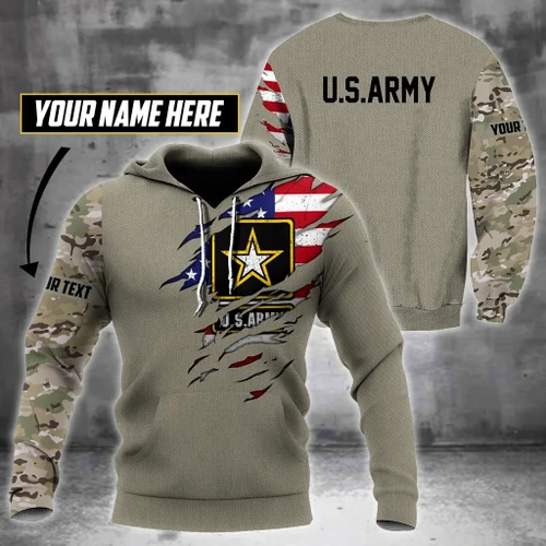Soldier US Army 3D All Over Printed Shirt Hoodie MP20082001