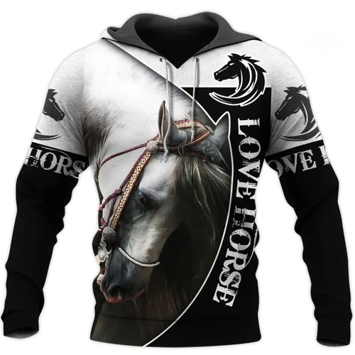 Love Beautiful Horse 3D All Over Printed Shirts MP030404