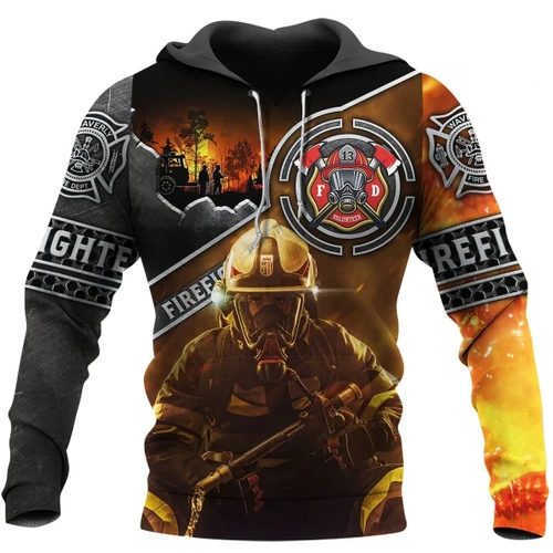 Brave Firefighter 3D All Over Printed Hoodie Shirt MP200304