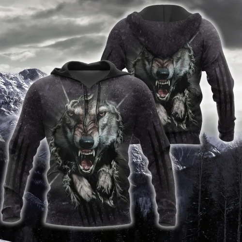 Wolf 3D All Over Printed Hoodie Shirt For Men and Women MP05092015