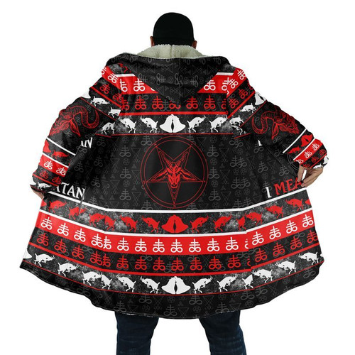 Satanic Tribal 3D All Over Printed Hooded Coat MP180302