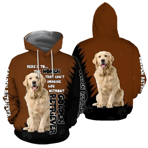Golden Retriever Dog Lover 3D Full Printed Shirt For Men And Women Pi281208
