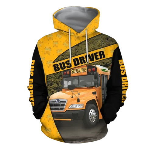 Blue Bird Bus Driver 3D Hoodie JJ100104