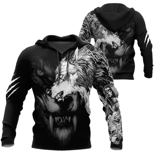Dark Wolf 3D All Over Printed Hoodie Shirt For Men and Women HAC140901
