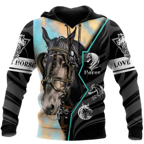 Beautiful Horse 3D All Over Printed shirt for Men and Women Pi040105