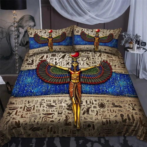 Ancient Egyptian Isis Goddess Bedding Set Pi29062003