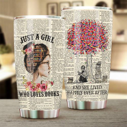 Just a girl who loves books Premium Stainless Tumbler MPT35
