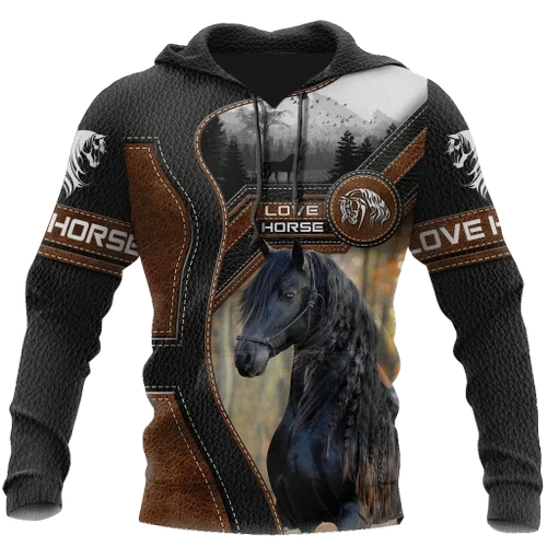 Love Beautiful Horse 3D All Over Printed Shirts For Men And Women TR1505204S