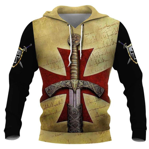 Knight Templar 3D All Over Printed Shirts For Men and Women MP946