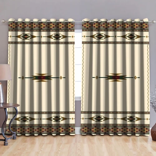 Native American Pattern Blackout Thermal Grommet Window Curtains Pi30052021