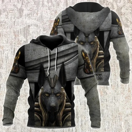 3D All Over Printed Anubis Ancient Egypt Hoodie Clothes MP01092003