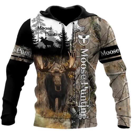 Moose Hunting 3D All Over Printed Hoodie Shirt MP15092001