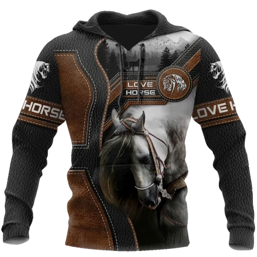 Love Beautiful Horse 3D All Over Printed Shirts For Men And Women TR1505203S