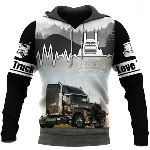 Love Truck Hoodie T Shirt Sweatshirt for Men & Women NM