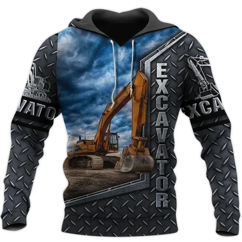 Excavator Heavy Equipment Hoodie T-Shirt Sweatshirt for Men and Women NM180204