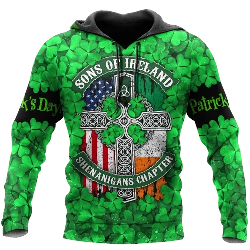 Happy St Patrick's Day Irish Hoodie T-Shirt Sweatshirt for Men and Women Pi170203