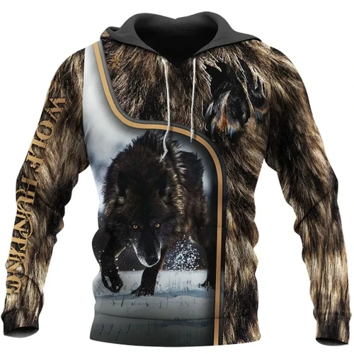 Wolf Hoodie T Shirt For Men and Women NM17042006
