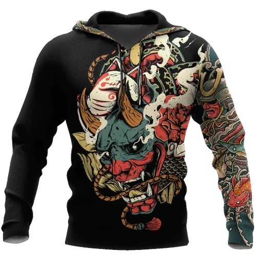 Samurai Tattoo Art Hoodie T Shirt For Men and Women HAC220604-NM
