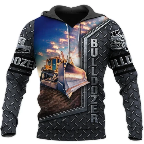 Bulldozer Heavy Equipment Hoodie T-Shirt Sweatshirt for Men and Women NM180201