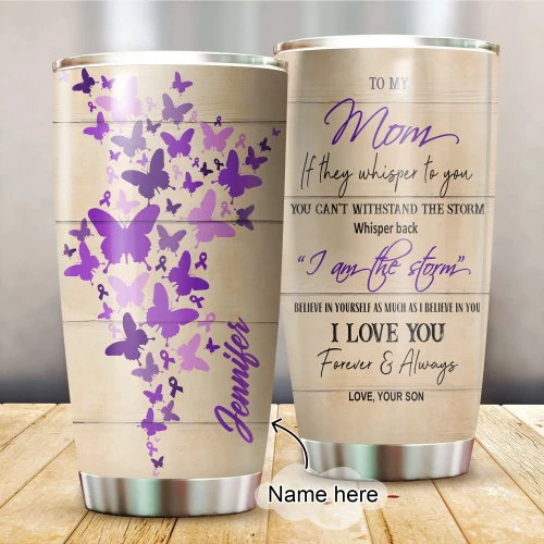 To My Mom Personalized Stainless Steel Tumbler 20 Oz NM10042001S