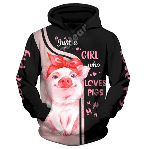 Lovely Pigs Hoodie T-Shirt Sweatshirt for Men and Women NM121115