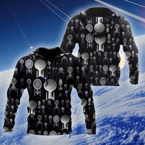 Star Spaceship 3D Printed Unisex Shirts