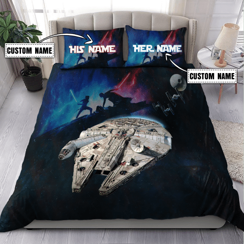 Customize Name Space ship 3D All Over Printed Bedding Set