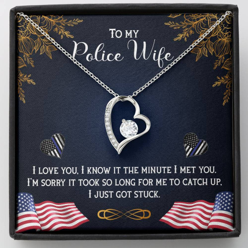 Forever Love Necklace Police Wife