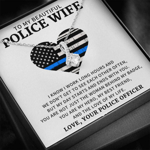 To My Police Wife - My Hero - Alluring Beauty Necklace