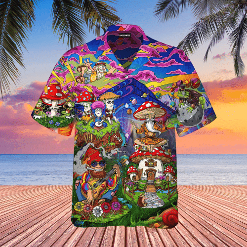 Hippie Mushroom Hawaiian Shirt | For Men & Women | Adult | WT1001