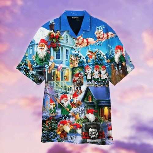 Funny Gnome Santa On Christmas Day Hawaiian Shirt | For Men & Women | Adult | WT1544