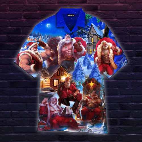 Superhero Santa Claus Will Come And Save You On Christmas Night Hawaiian Shirt | For Men & Women | Adult | WT1420