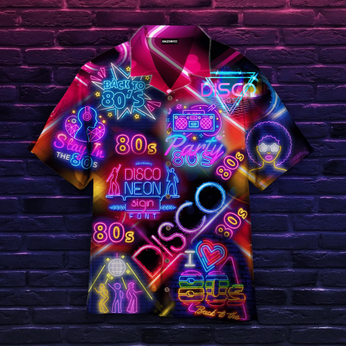 Life Is Better With Disco Neon Music Party Hawaiian Shirt | For Men & Women | Adult | HW4833